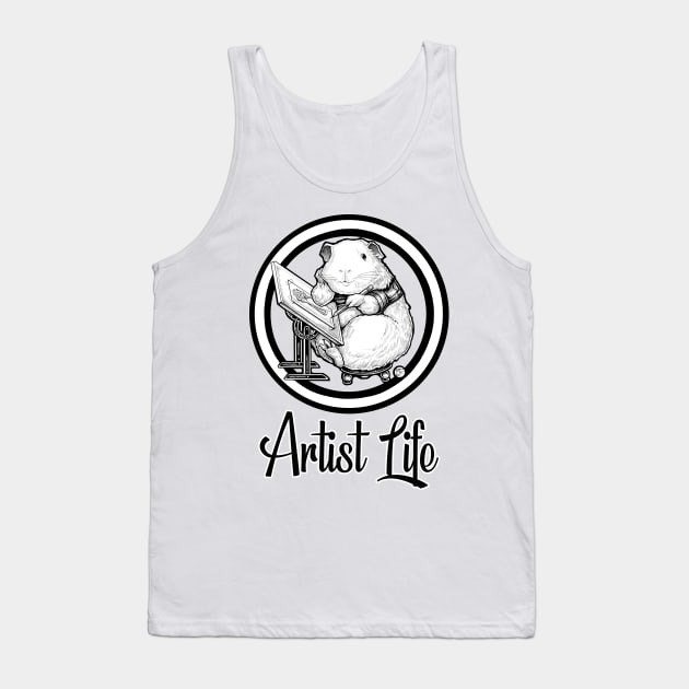 Guinea Pig - Artist Life Tank Top by Nat Ewert Art